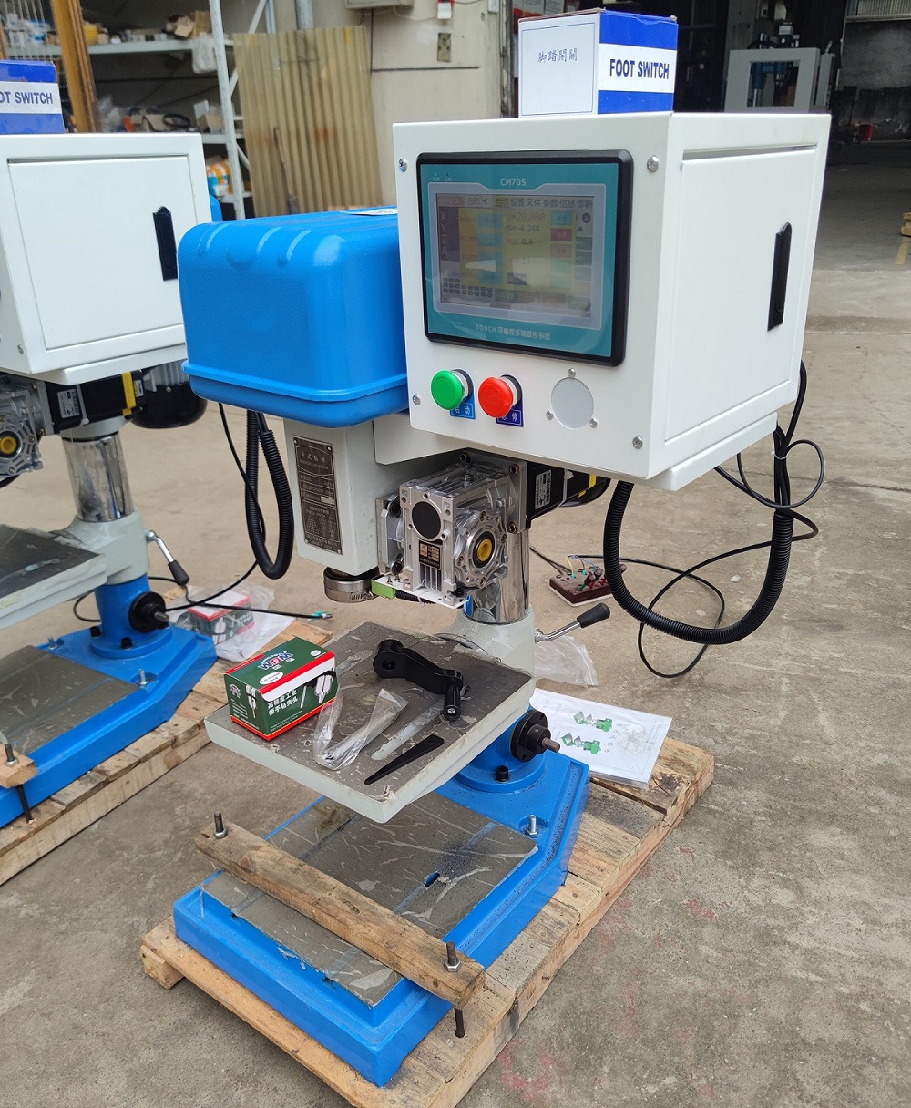 cnc 20mm trapano a colonna automatico 1 1kw per acciaio e ghisa2