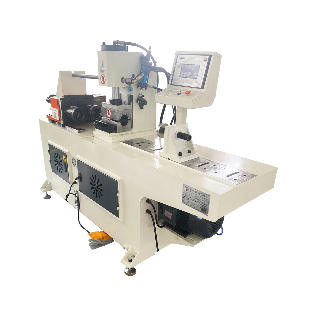 hydraulic pipe end forming and expanding machine img1
