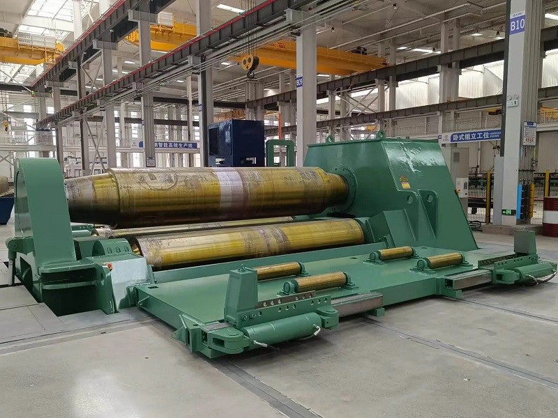 3 roller hydraulic steel plate rolling machine