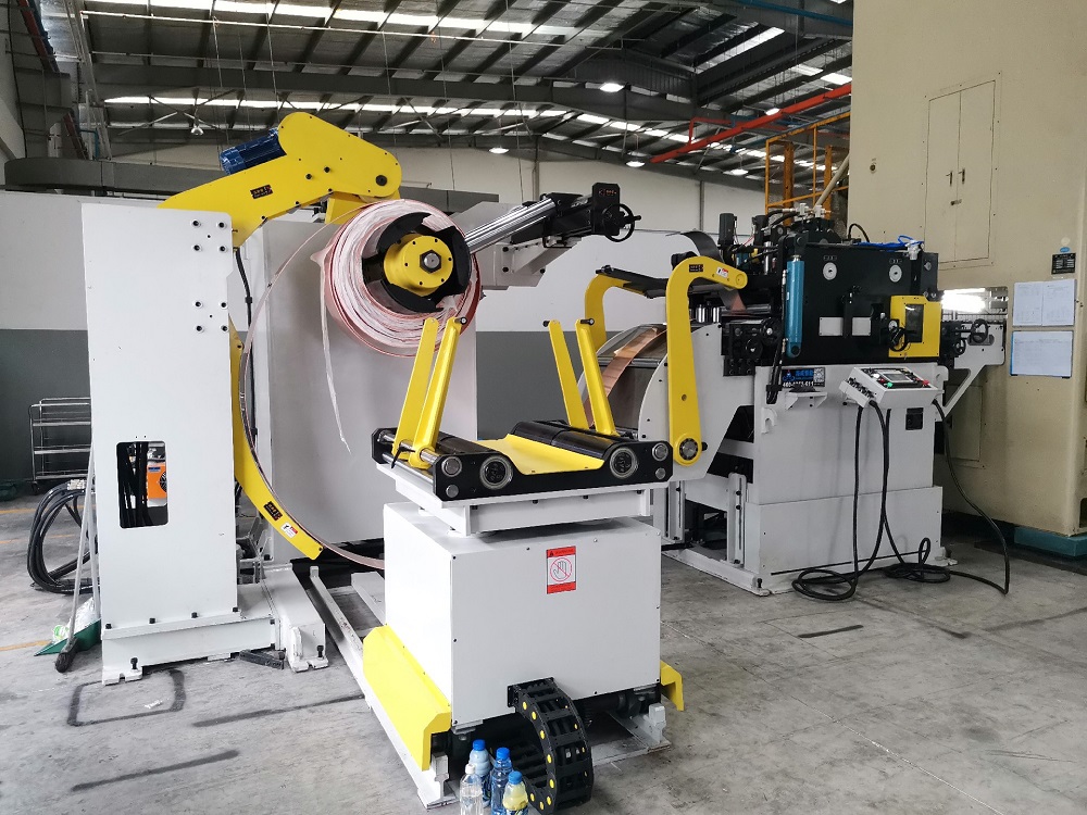 3-in-1 NC-Servo-Abwickler/Richt-/Zuführung für Kraftpresse