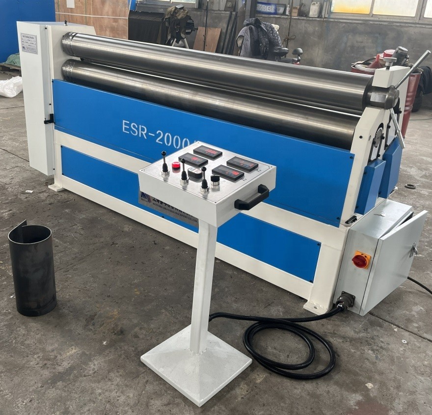 asymmetric metal bending machine 3 roller electric for aluminum stainless steel carbon steel