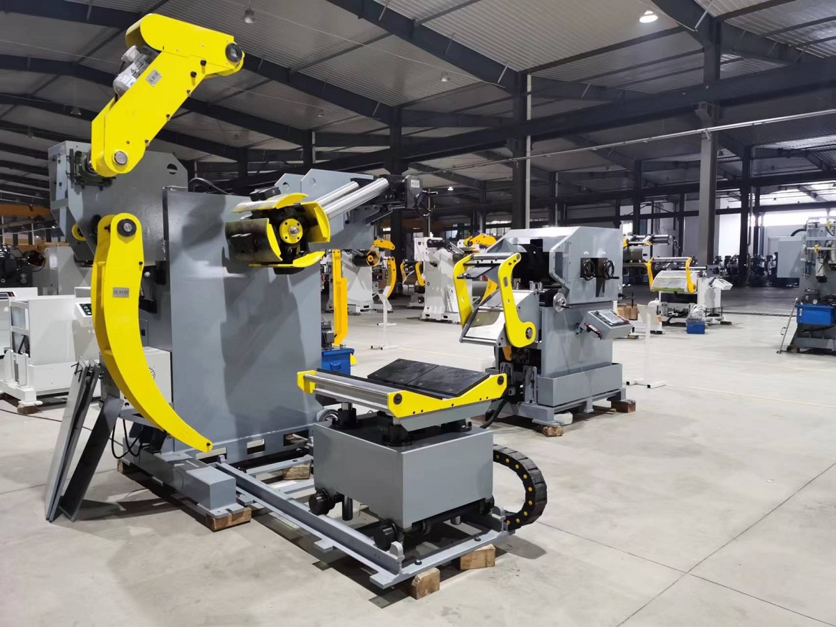 Automatischer 3-in-1-Coil-Abwickler-Richter-Zuführer für Power-Press-Linie
