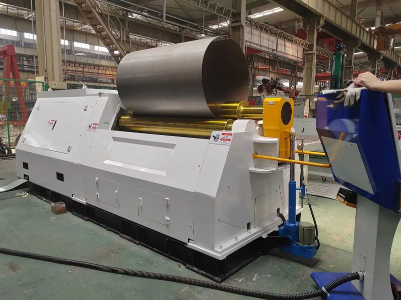 cnc 4 roller hydraulic plate rolling machine