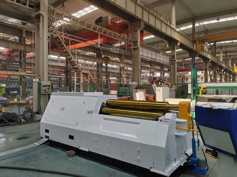 cnc 4 roller plate rolling machine for stainless steel aluminum