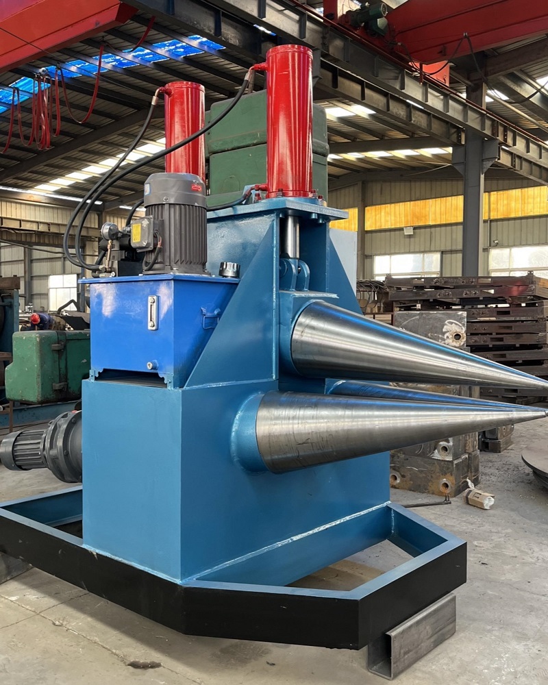 efficient oem hydraulic 3 roller cone rolling machine