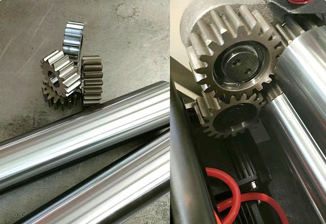 feeding rollers and guide rollers for nc servo feeding system