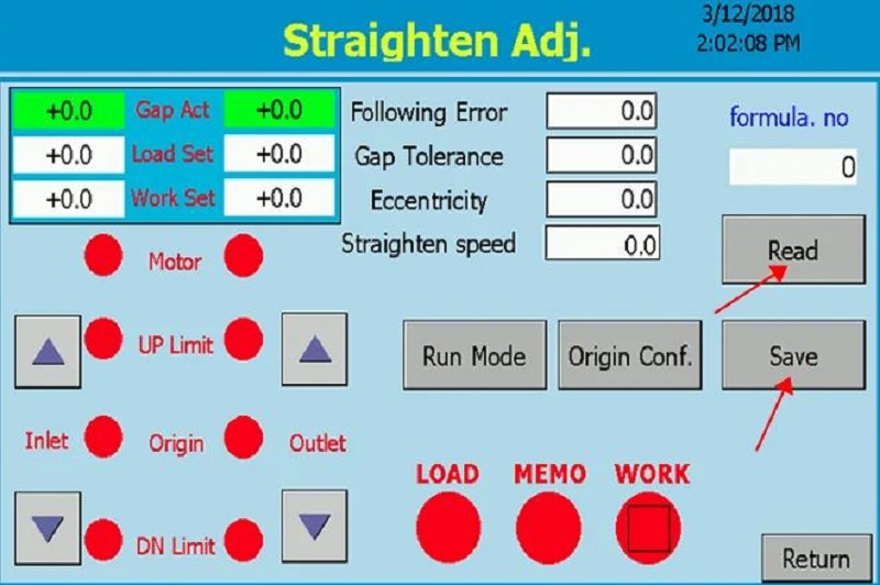HMI-Touchscreen mit Speicherfunktion zum Speichern und Abrufen von Daten