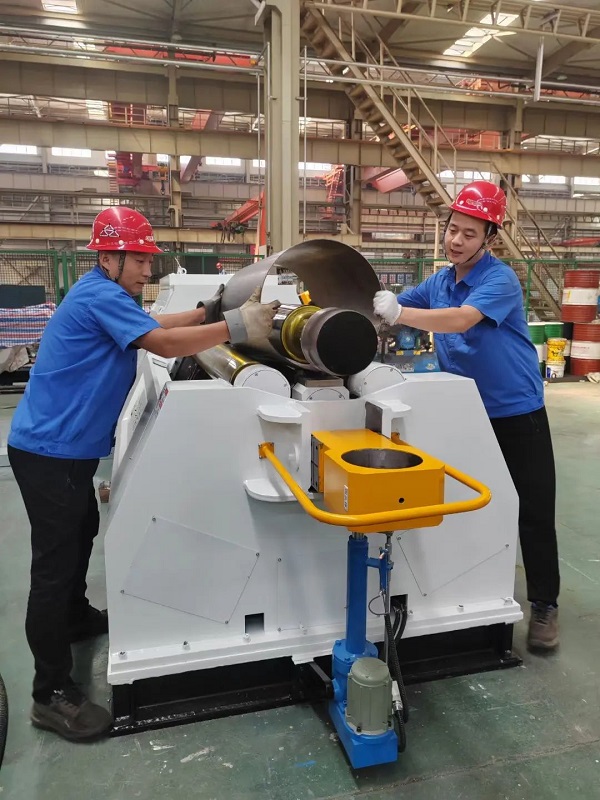 heavy duty 4 roller plate rolling machine for construction