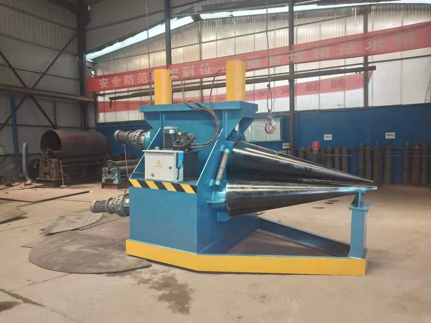 high precision hydraulic 3 roller cone bending machine