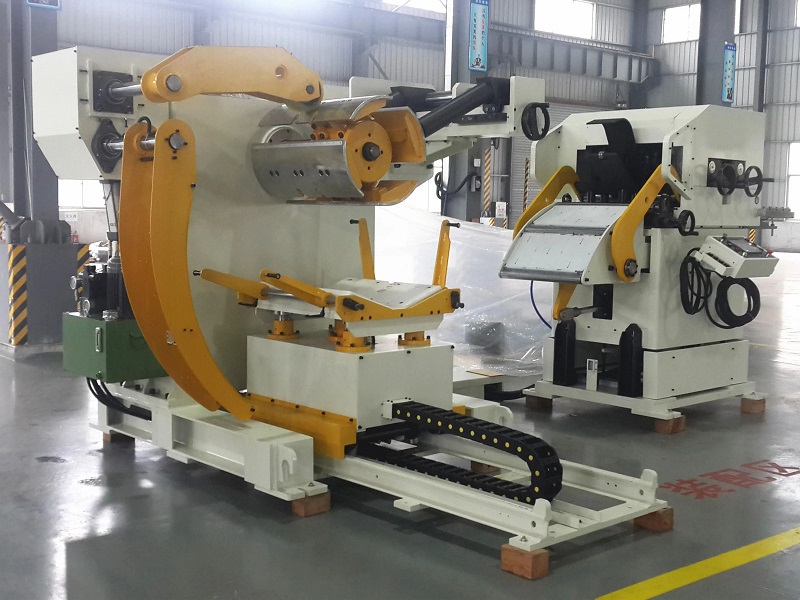 hydraulic 3 in 1 decoiler straightener feeder