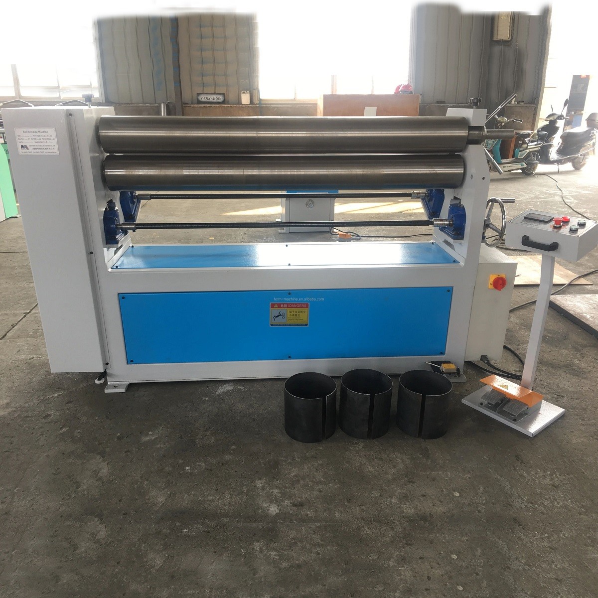 asymmetric 3 roller sheet metal bending machine img2