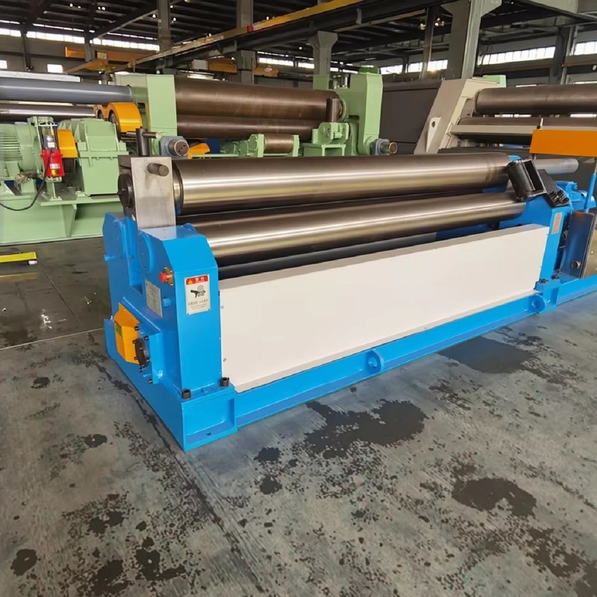 cnc 3 roller plate rolling bending machine img2