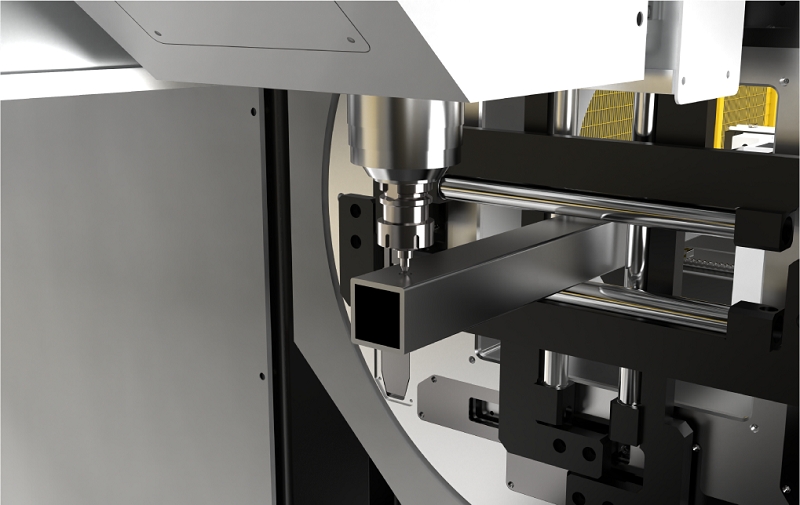 fiber laser cutting machine for round and square tube details