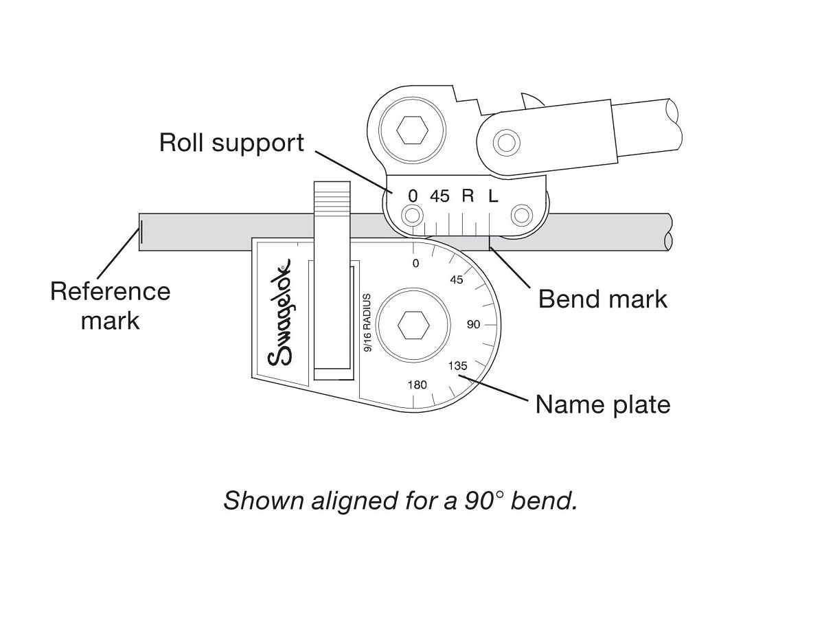 shown aligned for a 90%e3%80%82bend