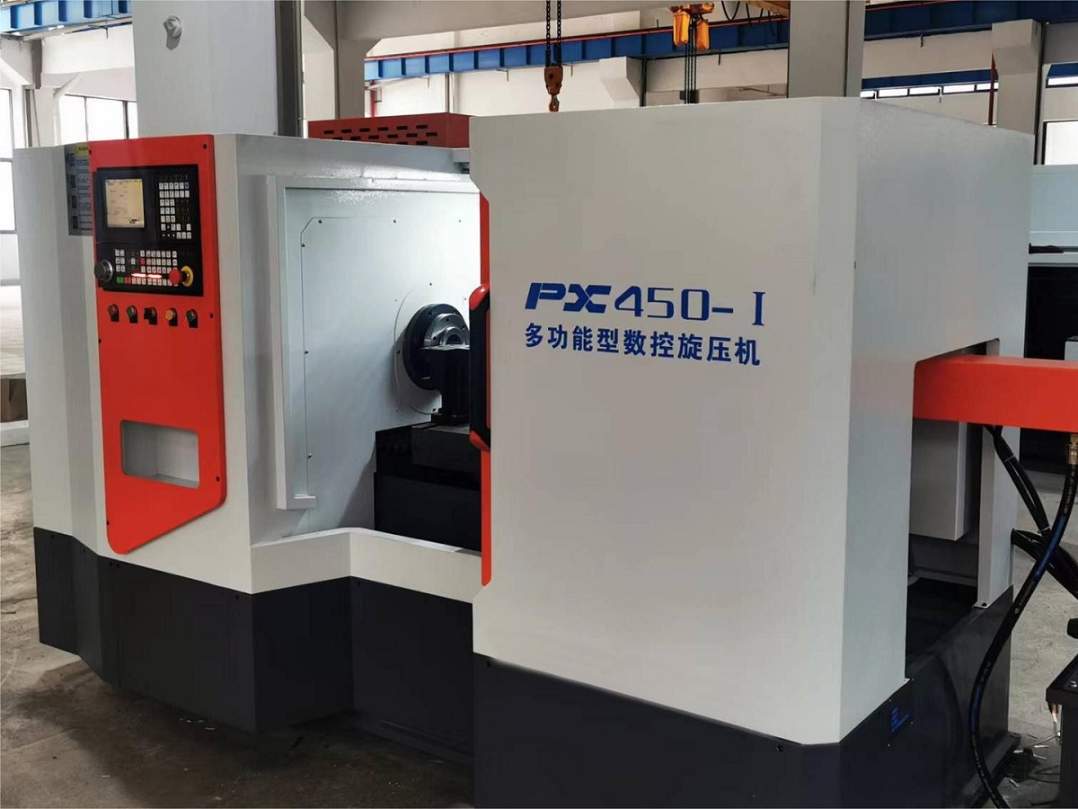 Einrollen-CNC-Metalldrückmaschine für Autoteile und Rohrenden