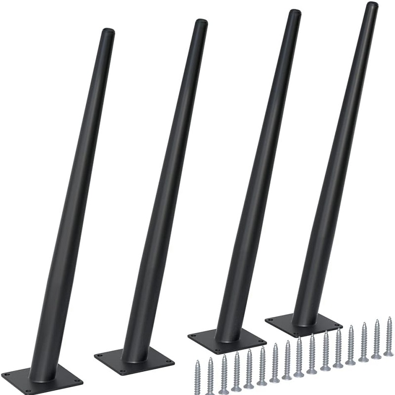 20 estilos de patas de mesa de metal, patas cónicas de tubo de metal