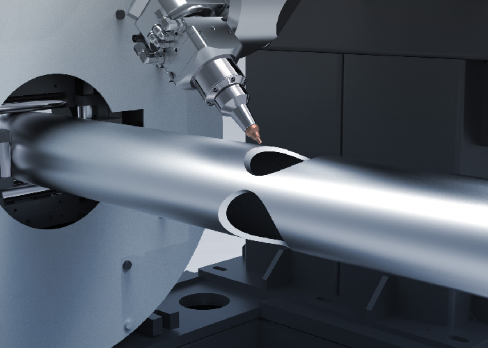 bevel cutting supported by tube laser cutting machine
