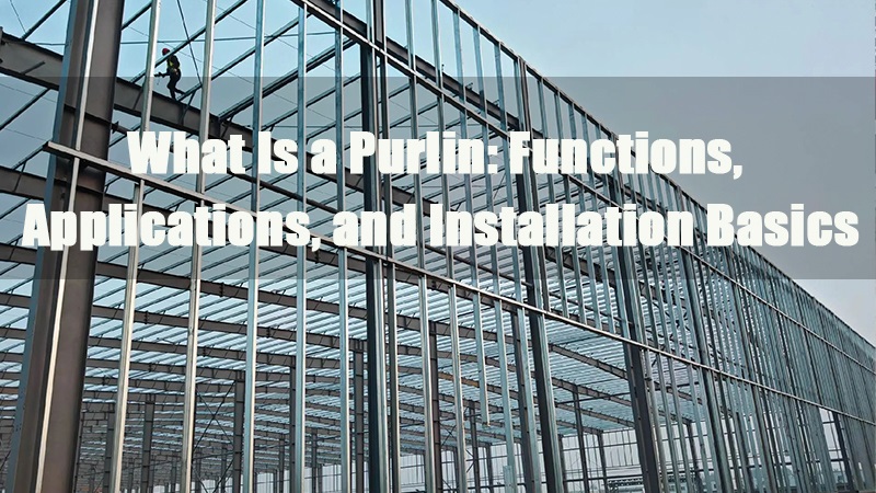 Purlins Cee 101 Fonctions Applications et bases d'installation