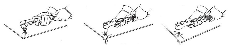 hand torch operation piercing technique