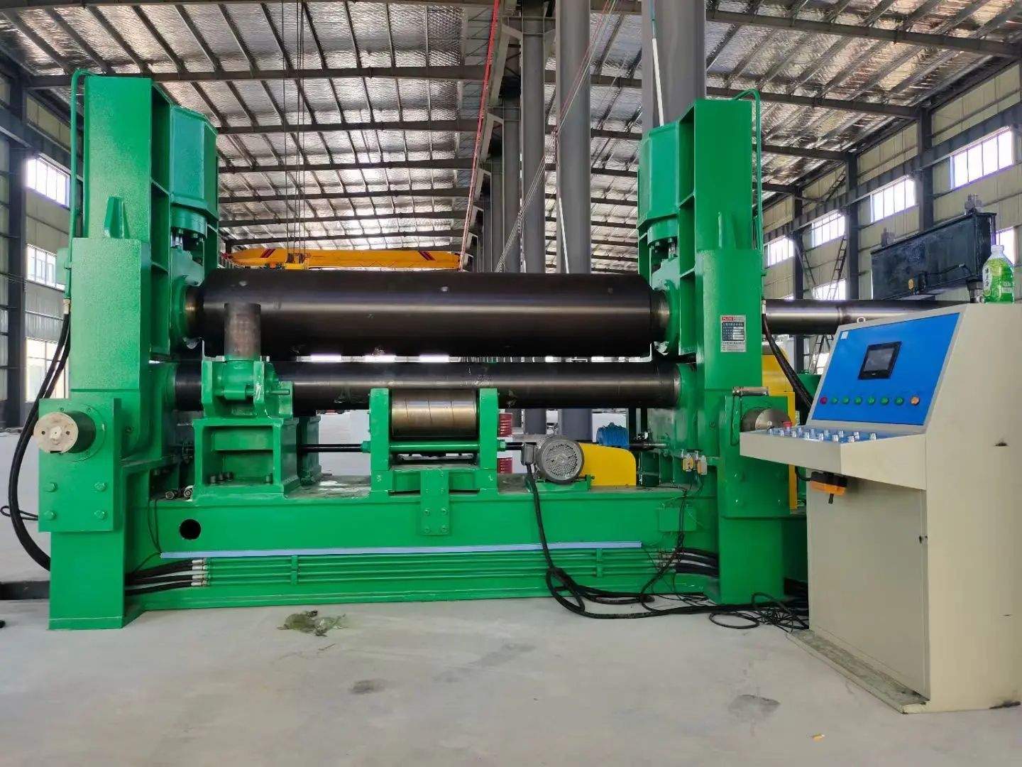 hydraulic three roller plate rolling machine