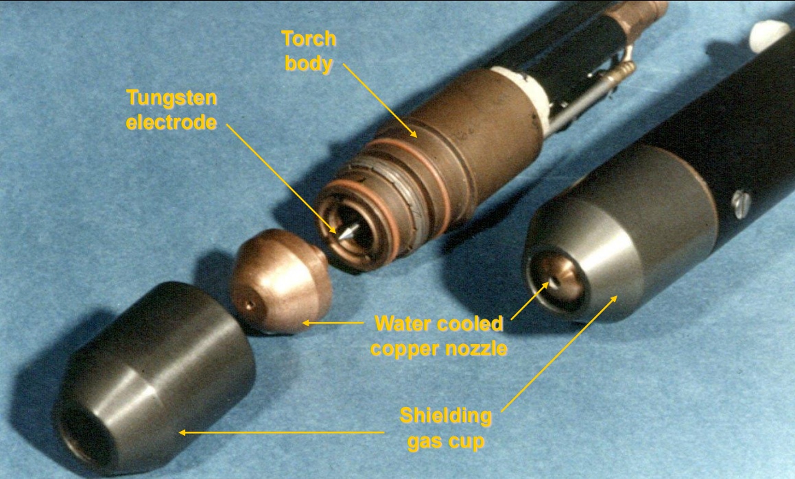 plasma welding torch structural diagram