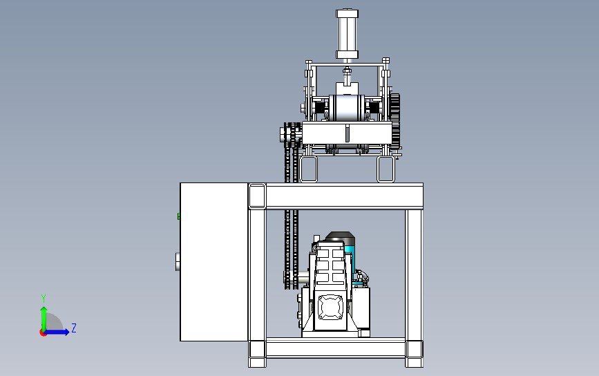 machine de formage de rouleaux vue 3D vue latérale 1