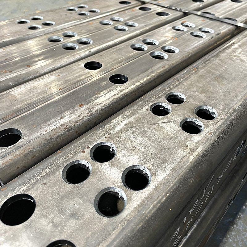 square metal tubing processed by fiber laser cutting machine