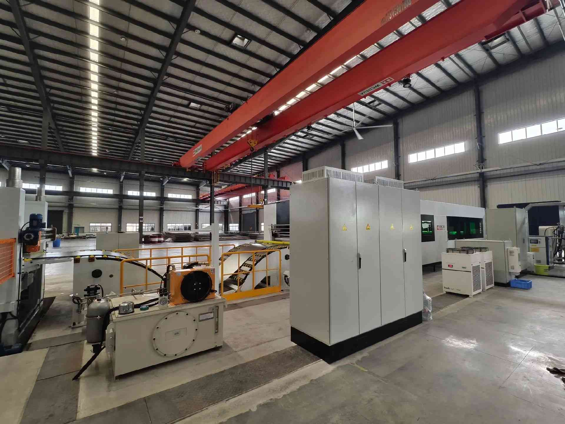 high precision sheet metal manufacturing production line 3 in 1 unwinding feeder