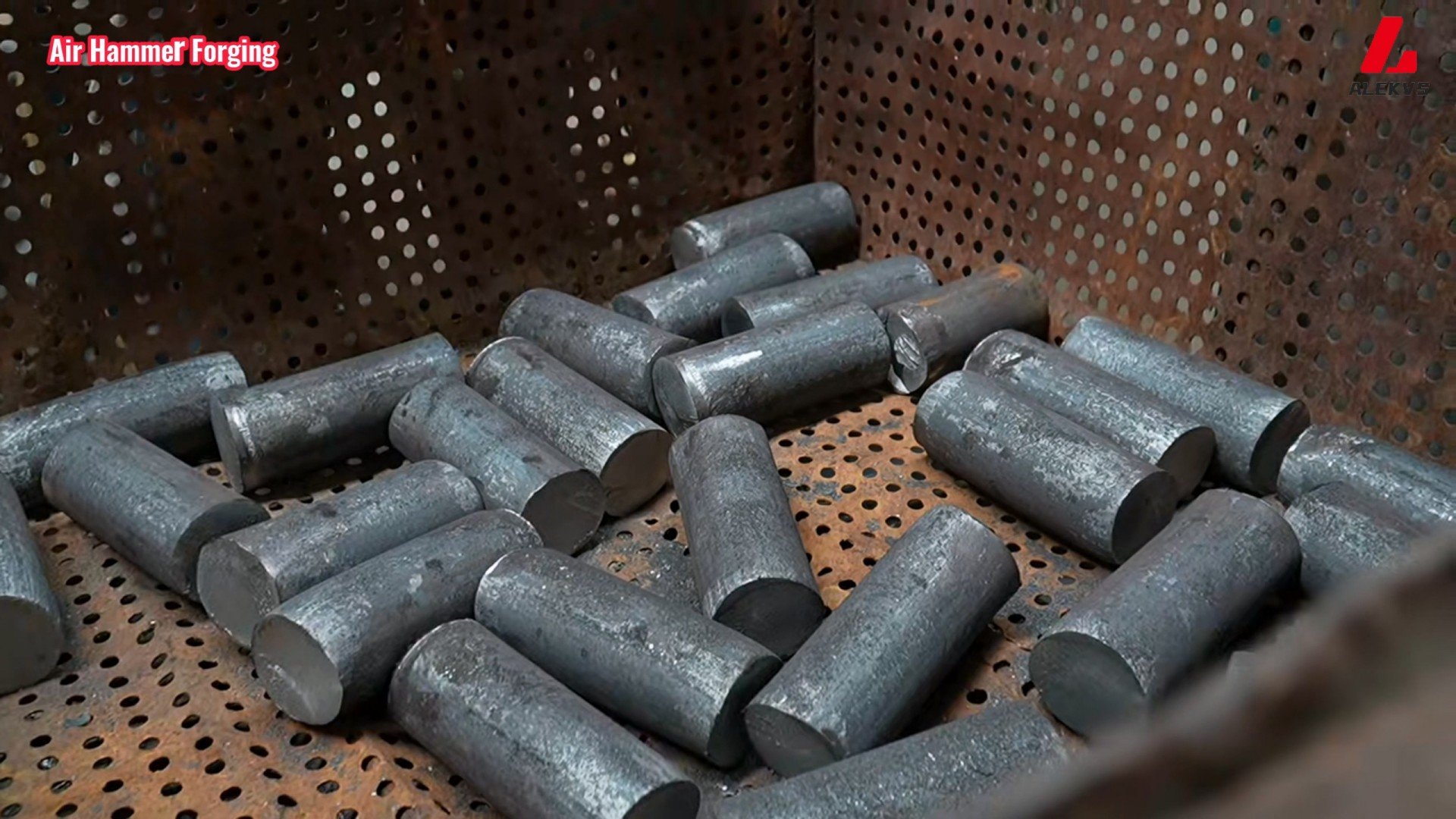 step 1 cutting steel slugs