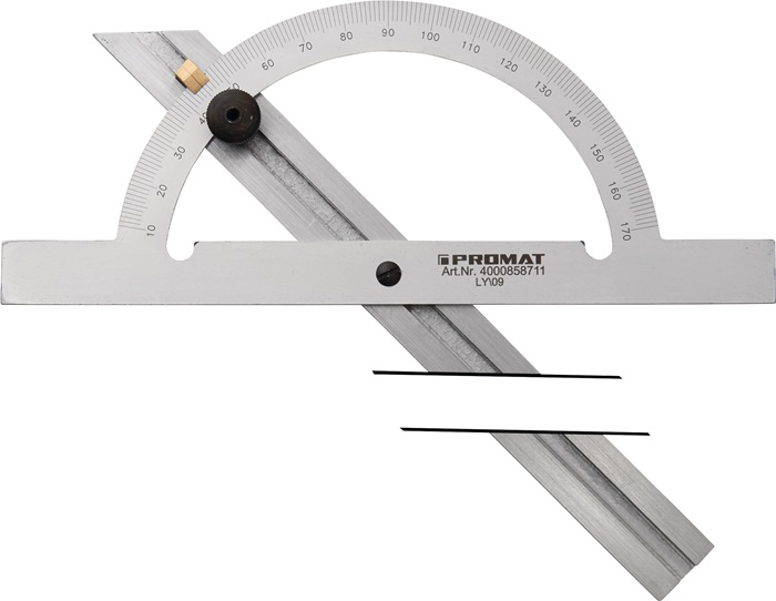 sheet metal angular tolerance measurement using protractor