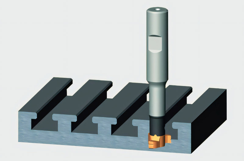 %ef%83%98slotting grooving formed end mill here a t slot cutter is shown cutting a t slot