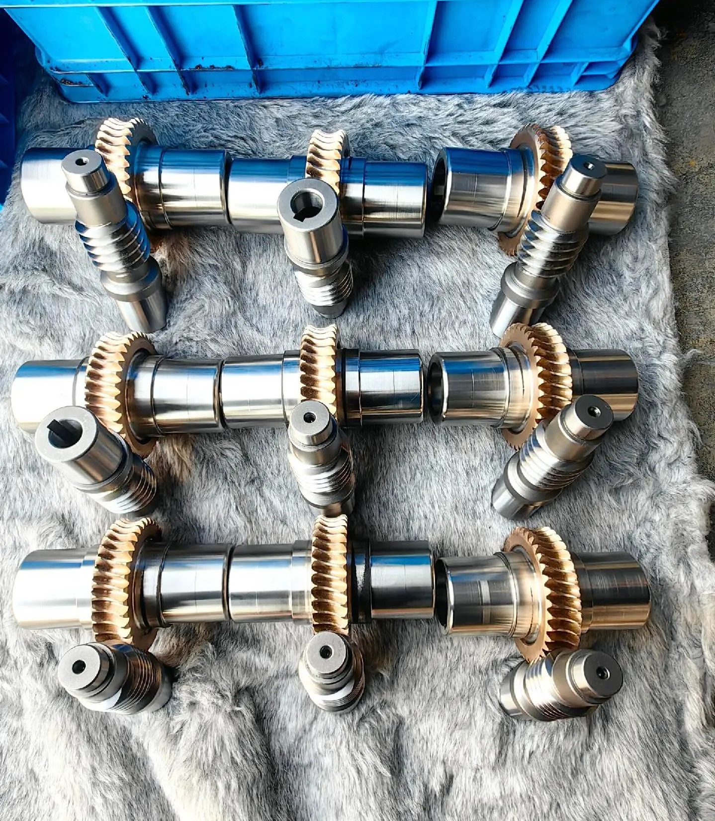 Componentes del conjunto de tornillo sin fin y rueda