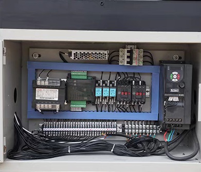 thread rolling machine electrical control assembly