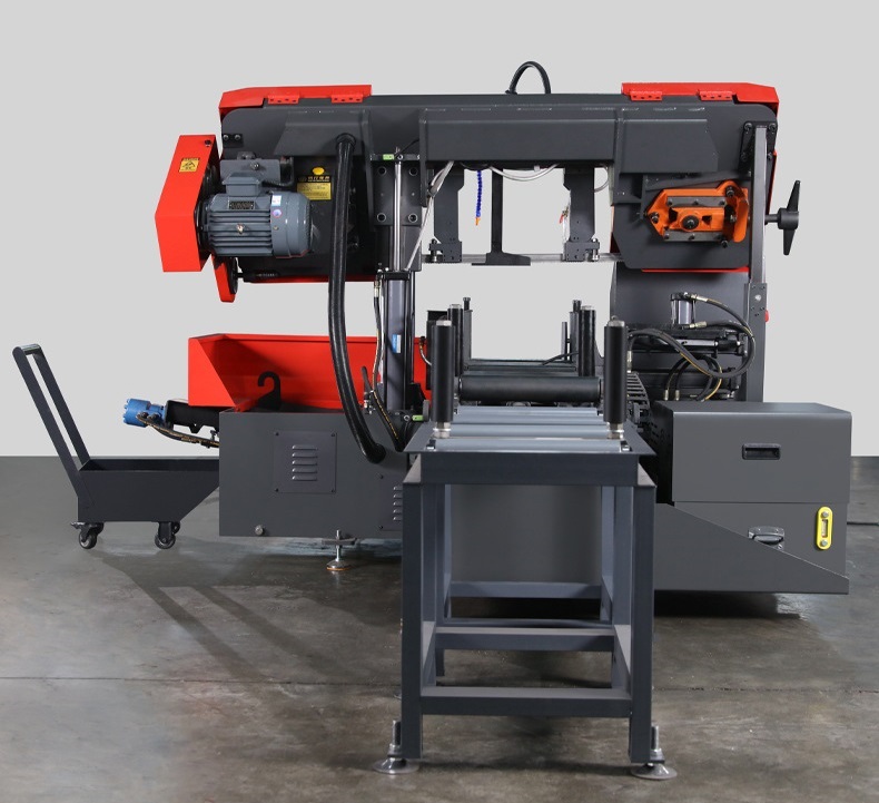 Structure arrière de scie à ruban horizontale automatique CNC de 13 pouces