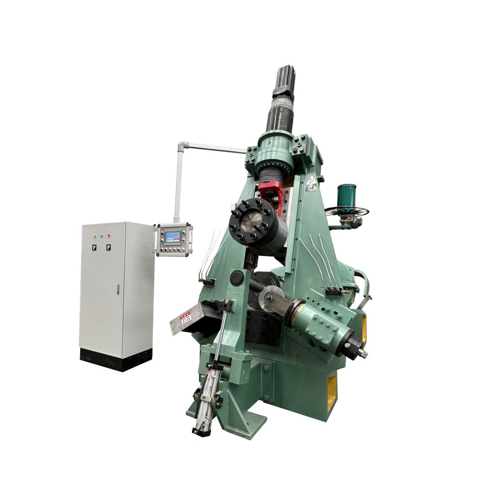 Máquina laminadora de anillos de brida automática vertical CNC img1