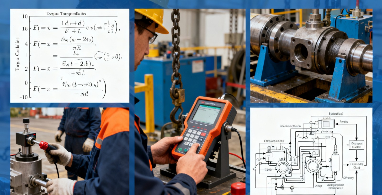 technicians test the accuracy of torque wrenches with torque calibrators to ensure an error of %e2%89%a4%c2%b121
