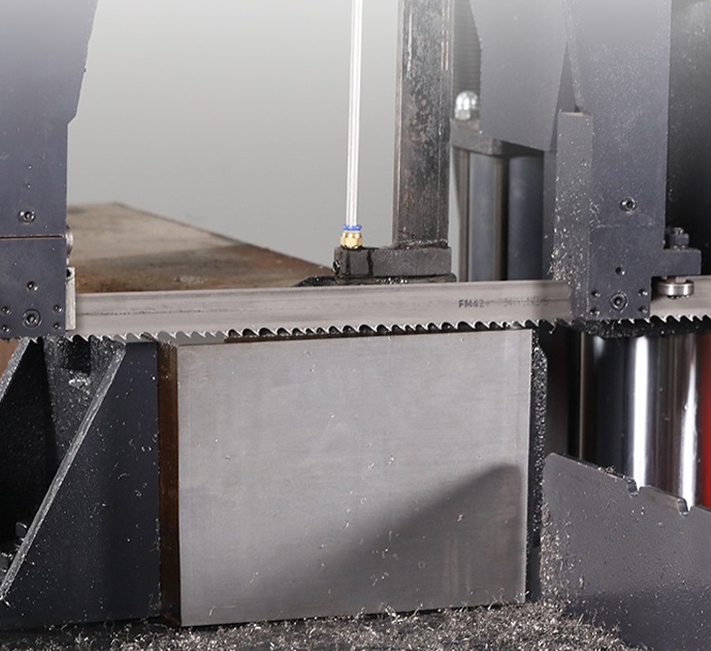 alloy metal block band saw cutting