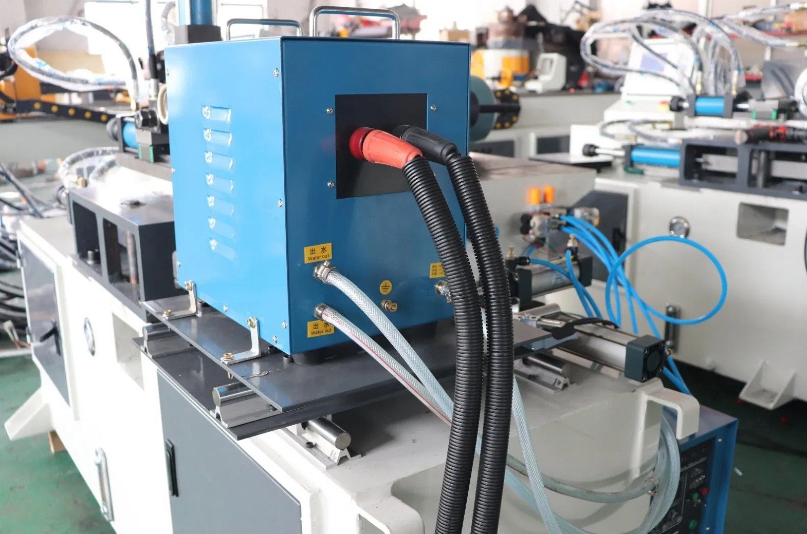 cnc vertical tube end shrinking and sealing machine