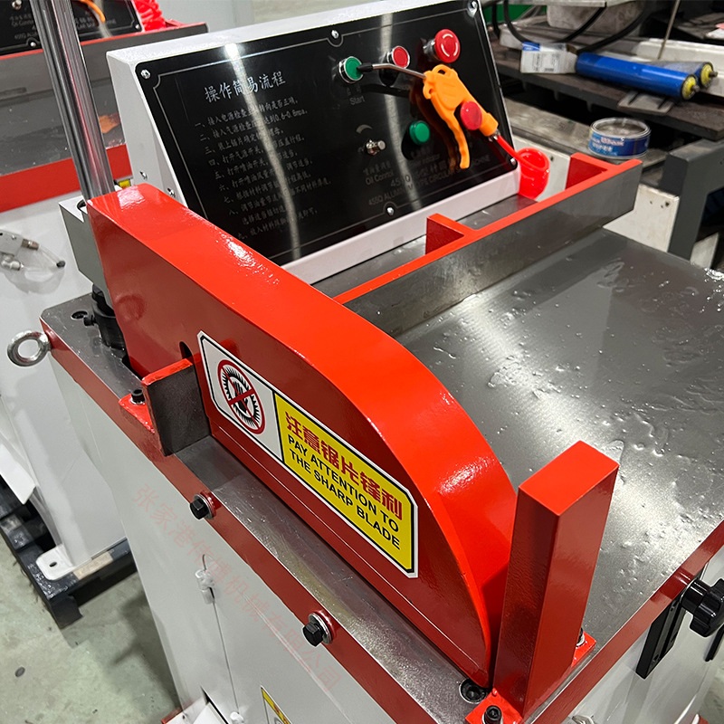 close up of control interface for aluminium cutting machine with servo precision adjustment