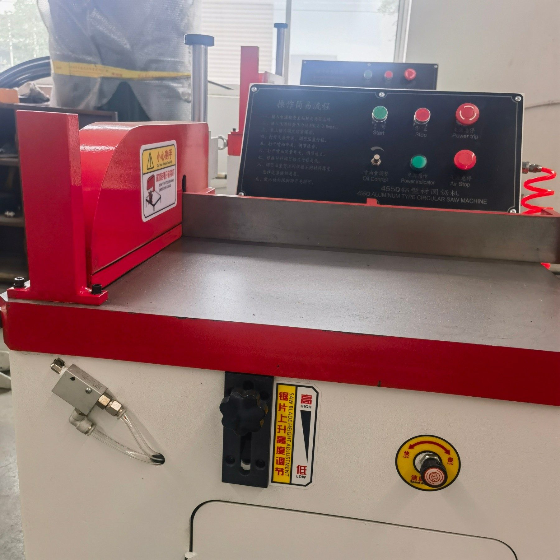 heavy duty aluminium cutting machine table with anti deformation structure