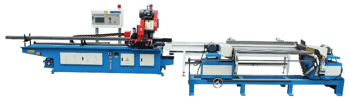 Sistema industrial CNC totalmente automático para corte e alimentação de tubos metálicos