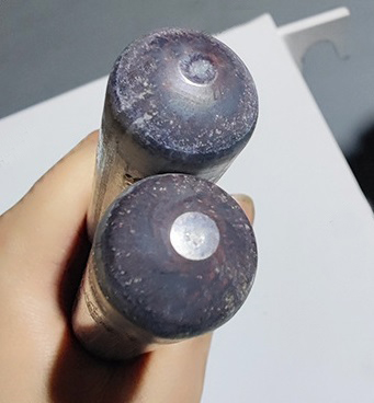 round tube end with rf heated forming sample 2