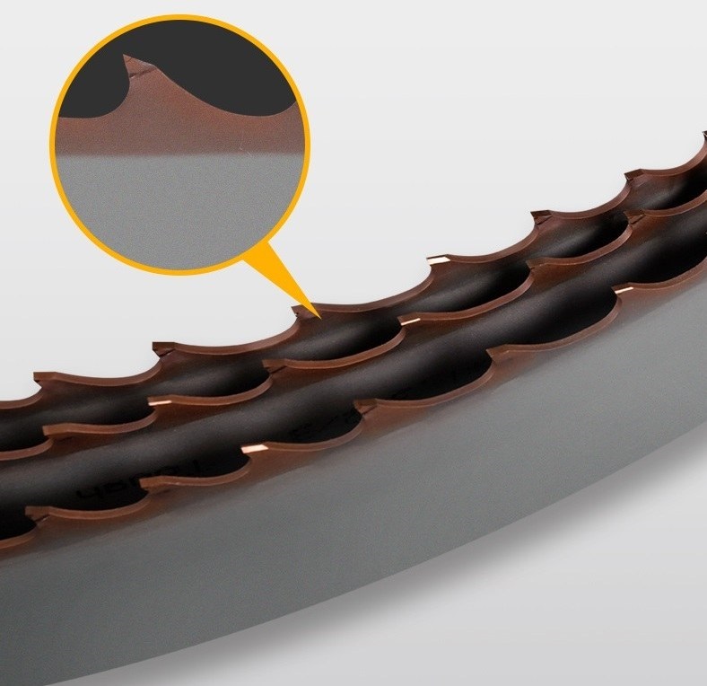 tct band saw blade cral coated teeth high temperature resistant low friction