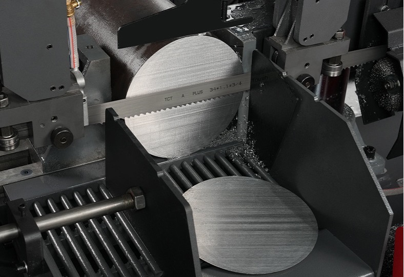 tct band saw blade cutting 718h steel