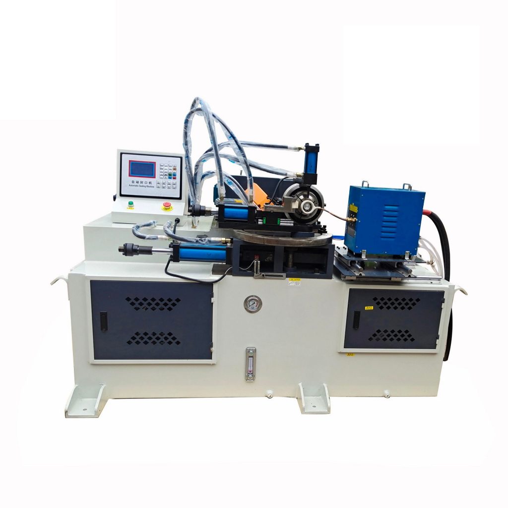 hydraulic tube end closing machine with rf heating system alekvs img1