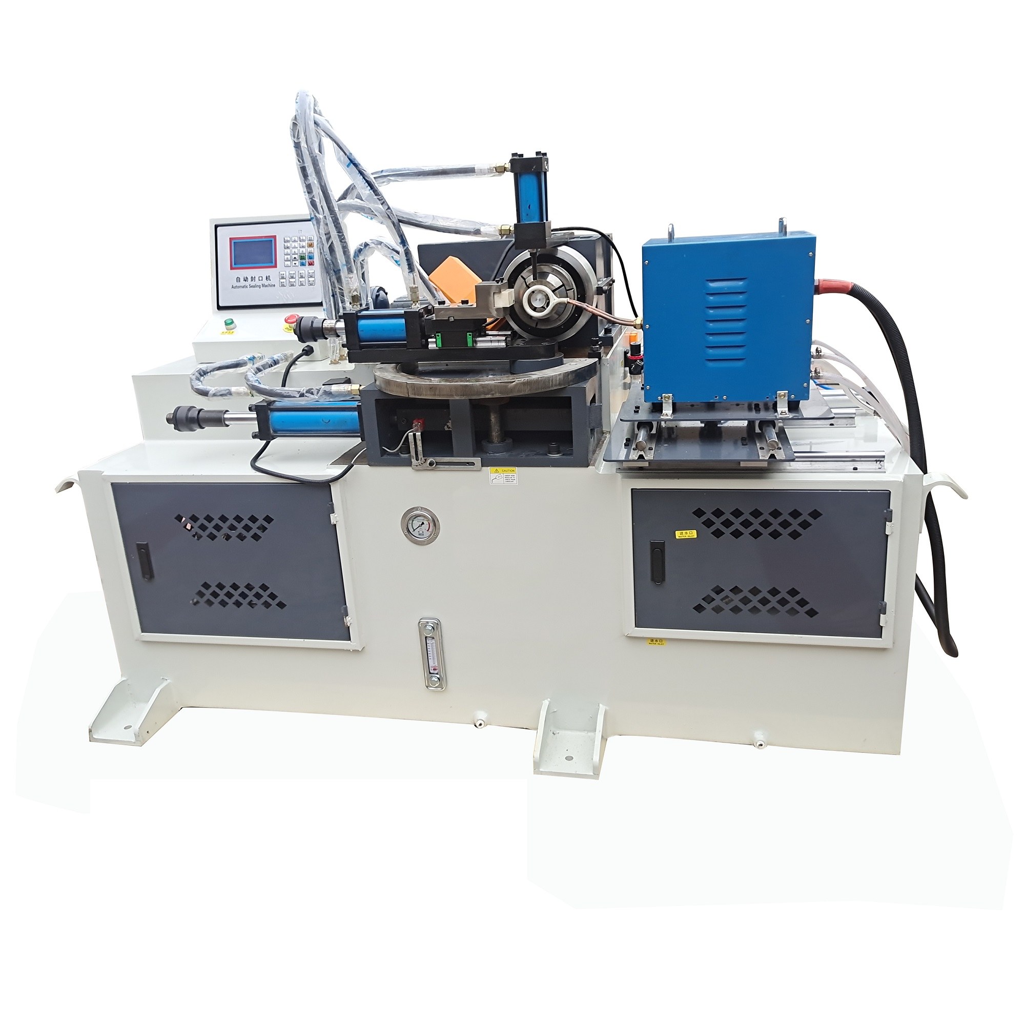 hydraulic tube end closing machine with rf heating system alekvs img2