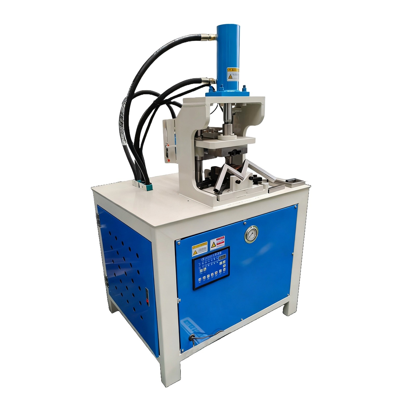 Máquina de puncionamento de tubos de aço hidráulica de estação única img1