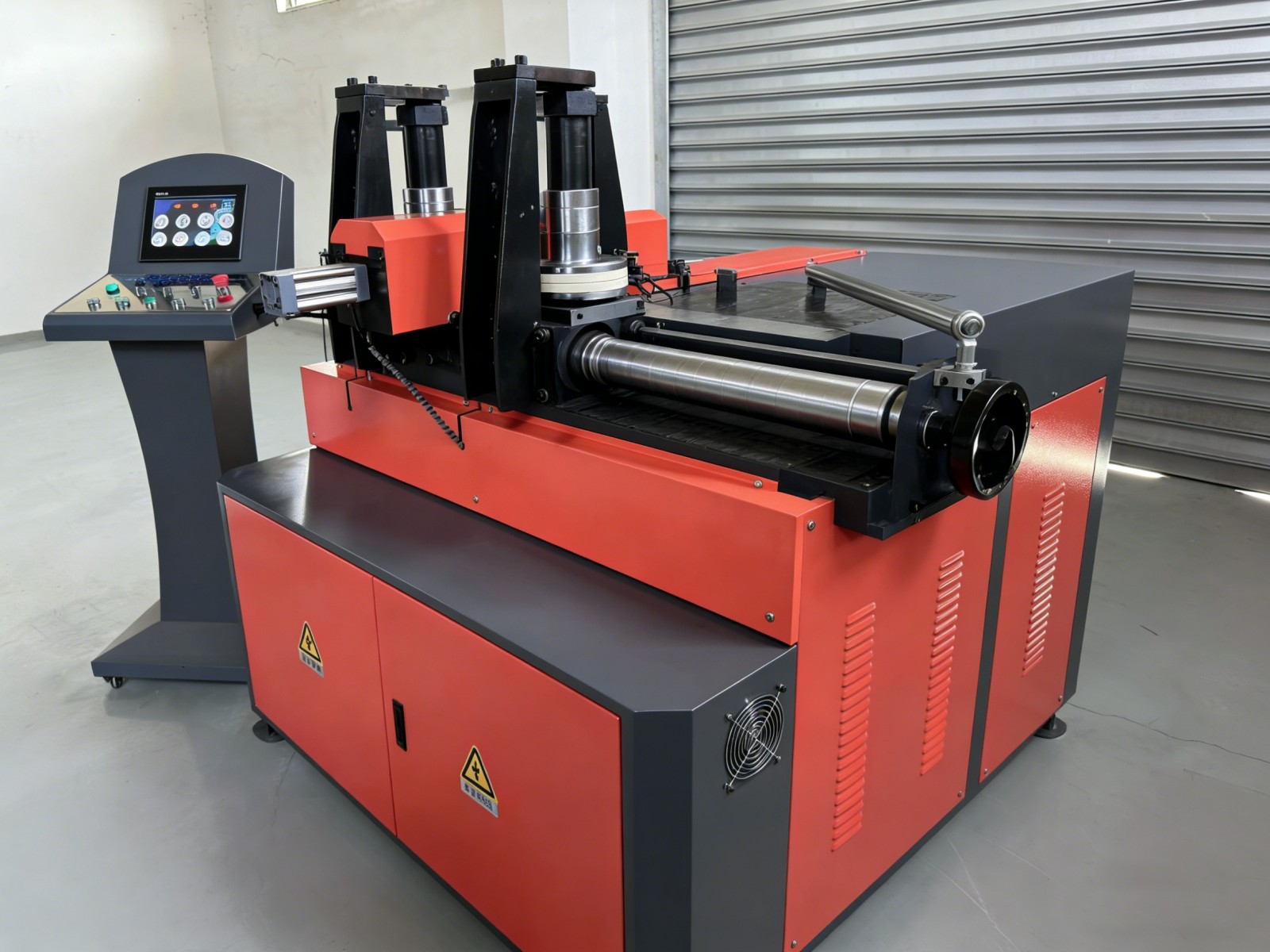 Máquina dobladora de aluminio CNC de 4 rodillos para la fabricación de ventanas y puertas