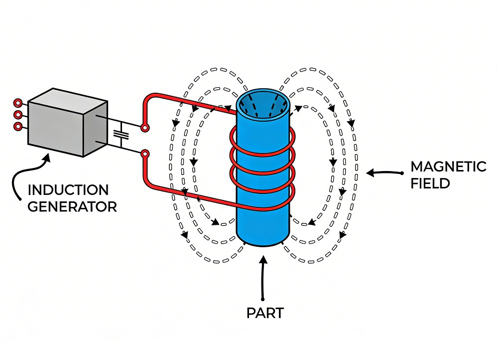 configurazione del riscaldamento a induzione
