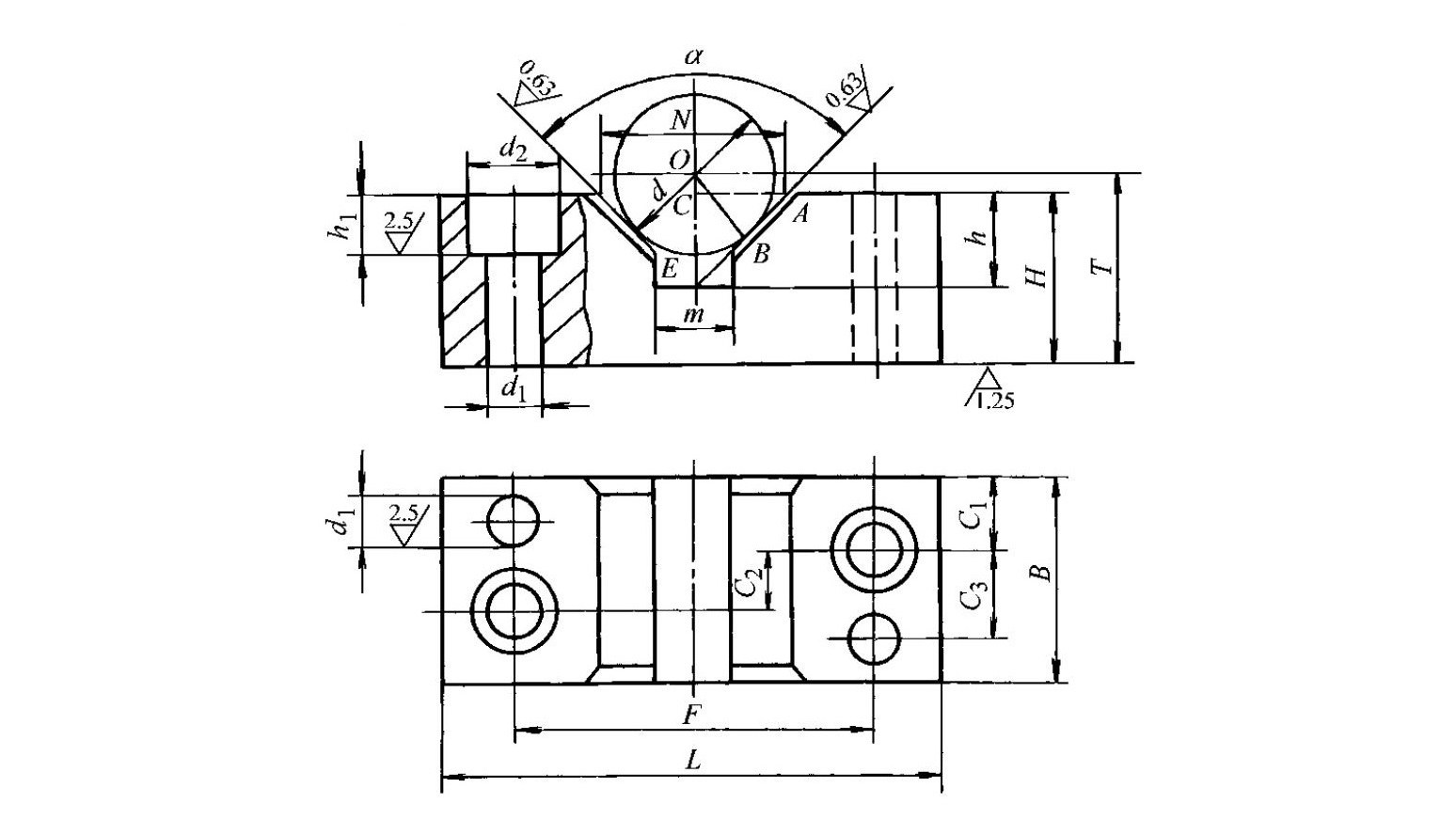 شکل ۱ ۳۸ ابعاد سازهای بلوک v